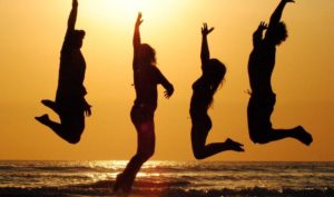 Menschen die sich freuen